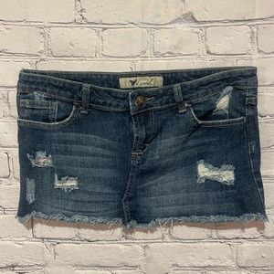 Wet Seal denim mini skirt size 9
